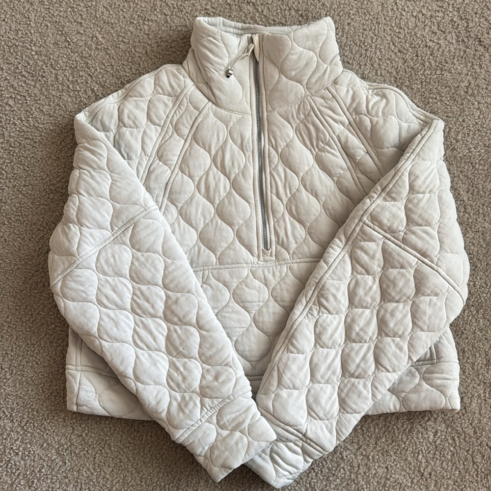 Lululemon Scuba Oversized Quilted Half Zip